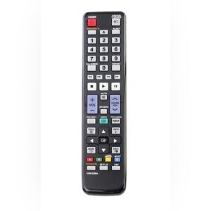 Black Remote Control with Multicolor Buttons
